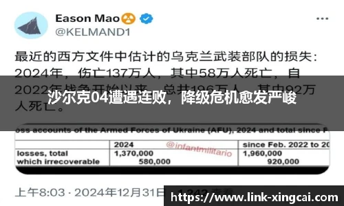 沙尔克04遭遇连败，降级危机愈发严峻